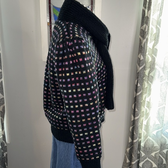 Vintage Knit Bomber Jacket - Picture 6 of 9